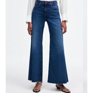 Madewell NWT Petite Flared Wide‑Leg Crop Jeans Stretch 26P